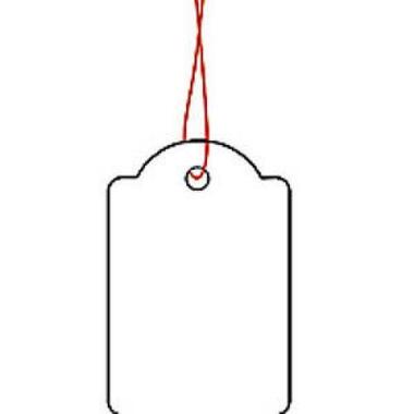 HERMA Hang Tags 25x38mm 6915 red thread 1000 pcs.