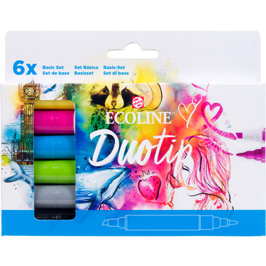 TALENS Ecoline Duotip Basis Set 11609910 6 colori