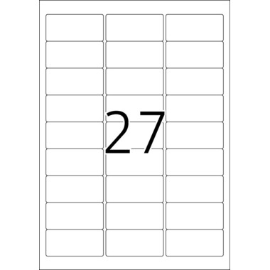 HERMA Etichette SPECIAL 63.5x29.6mm 10300 bianco,non-perm. 2700 pz./100f