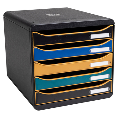 EXACOMPTA Schubladenbox NeoDeco A4+ 309505D multicolor 5 Schubladen