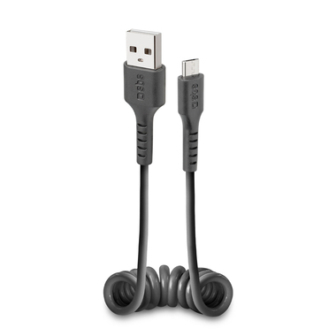 Cable for transferring data and charging with USB 2.0 and Micro USB connectors, length from 17 to 50 cm