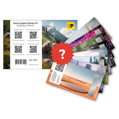 Crypto Stamp Wallpaper CHF 19.90 NFT-Stickerblock «Swiss Crypto Stamp 4.0»