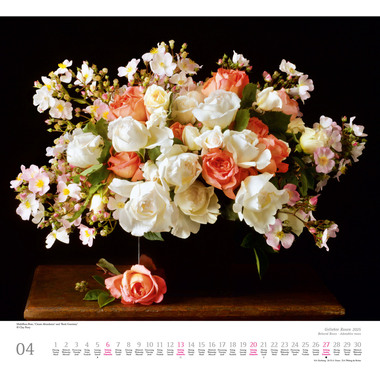 DUMONT Bildkalender 2025 205308 Rosen ML 38x35.5cm