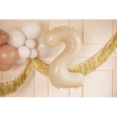 PARTYDECO Palloncino in foil no. 2 72cm FB230P-2-013 beige