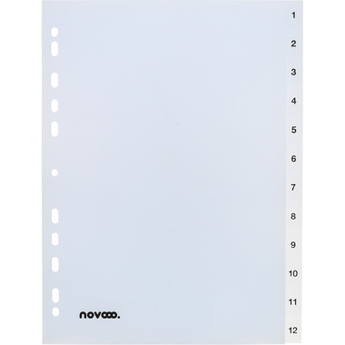 NOVOOO Registro PP A4 41005 transparente 1-12