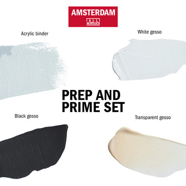AMSTERDAM Vorbereitungs-&Grundierungset 24820000 Medium 4x120ml