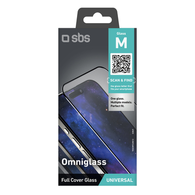 Tempered glass Universal Full Cover in Glass M | SBS