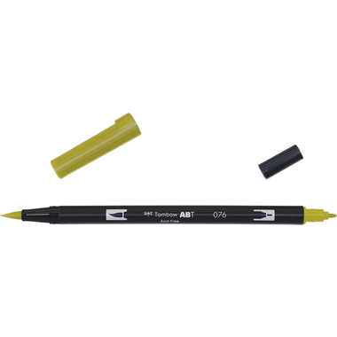 TOMBOW Dual Brush Pen ABT 076 ocra verde