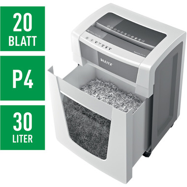 LEITZ Destructeur documents IQ 8006-20-00 Office Pro, P-4, 30lt