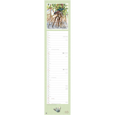 HEYE Monatsplaner M. Bastin 2025 1590+25 DE 11x49cm