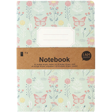 I AM CREATIVE Carnet A5 MAA4005.18 vert 60 pages