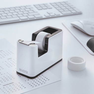 LEITZ Tape Dispenser WOW 19mmx33m 5364-10-95 bianco/nero