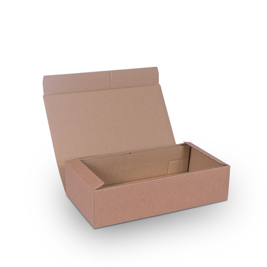 Geschenkverpackung mit offener Welle für 2x 0.75l Flasche mit Flaschenhöhe 380mm & Ø90mm in braun