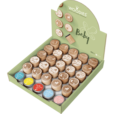 COLOP Woodies Display Baby 151335 25 timbri, 5 tamponi