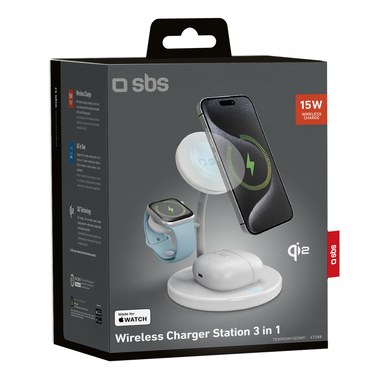 Charging Station Qi2 per iPhone, Apple Watch, auricolari | SBS