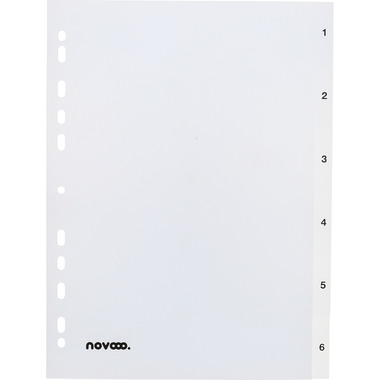 NOVOOO Registro PP A4 41003 transparente 1-6