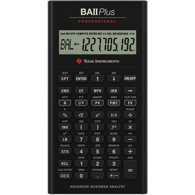 TEXAS INSTRUMENTS Calculator Finance TI-BAII+ professional d/f/e