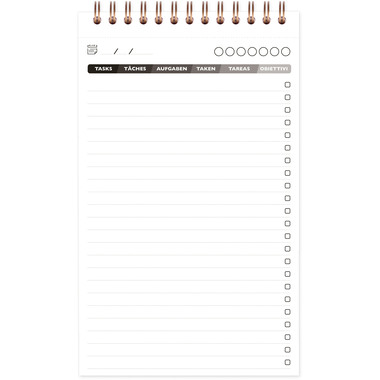 BIELLA Agenda AgeBag non daté 786191C Task M 125 feuilles sw 12x20cm
