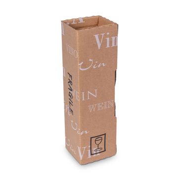 Boîte pliante "Trans-Scripto" pour 1x 0.5-0.75l bouteille avec hauteur de bouteille 330mm & Ø90mm
