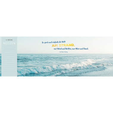 ARS EDITION Tischkalender 2025 13302 Meer 1W/1S DE 297x115mm