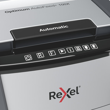 REXEL Destructeur docu. Optimum AF+ 2020100XCH 100X, P-4, 34lt