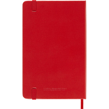 MOLESKINE Agenda settimanale note 25/26 8056999275457 18M foderato HC rosso 9x14cm