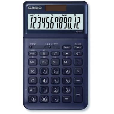 CASIO Tischrechner JW200SCNY 12-stellig dunkelblau