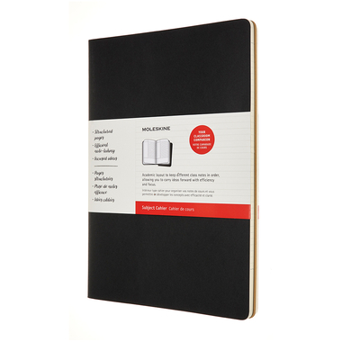 MOLESKINE Cahier carton A4 602534 ligné,noir/brun,160p. 2pcs.
