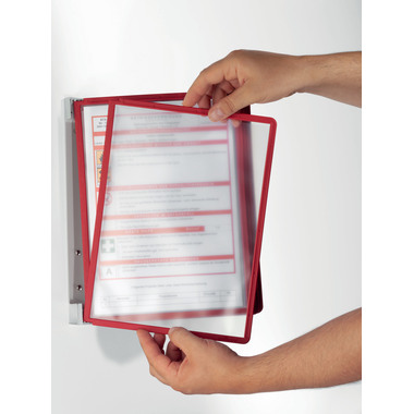 DURABLE Vario Wall, 5 Sherpa A4 555103 Set, rouge