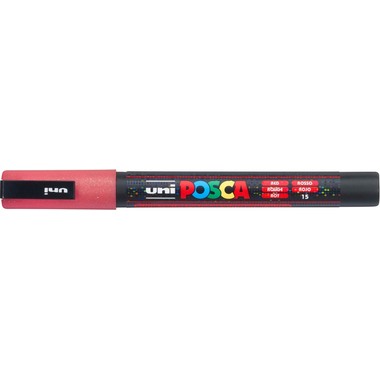 UNI-BALL Posca Marker 0.9-1.3mm PC3-ML RED rosso glitter