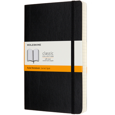 MOLESKINE Carnet SC L/A5 628042 lingé, noir, 400 pages