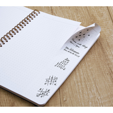 CLAIREFONTAINE AGE BAG MY.NOTES A4 783431C Carnet spirales dot noir 60 f.