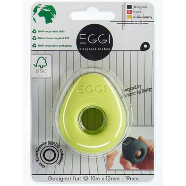 EGGI Klebefilmabroller 12-19mmx10m 22-01PL lime
