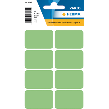 HERMA Etiquettes 25×40mm 3695 vert 40 pcs.