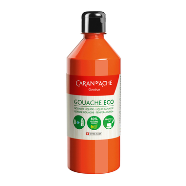 CARAN D'ACHE Deckfarbe Gouache Eco 500ml 2371.030 orange fluo flüssig