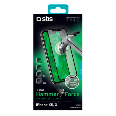 Film de protection en verre pour iPhone XS/X
