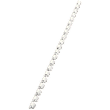 LEITZ Reliures en plastique 8mm A4 35041 noir, 21 anneaux 100 pièces