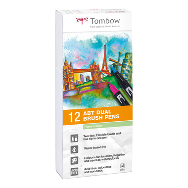 TOMBOW ABT Dual Brush Pen ABT-12P-2 Set à 12