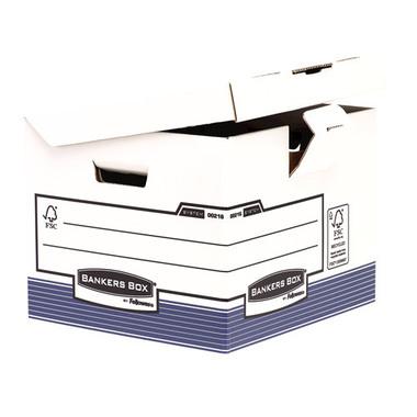FELLOWES BankersBox Flip Top Cube 0021601 blanc/bleu 350x280x350mm