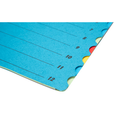 BIELLA Dossier à compartiments A4 32841205U Carton bleu 12 pcs.