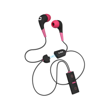Auricolari ultraleggeri con Bluetooth v 4.2, chiusura magnetica, tasto di risposta/fine chiamata, colore rosa