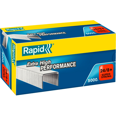 RAPID Agrafes SuperStrong 24/8+ 24860100 galvanisé 5000 pcs