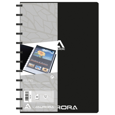 ADOC Cartella ad anelli Standard A4 5832.700 nero 30 sacchi