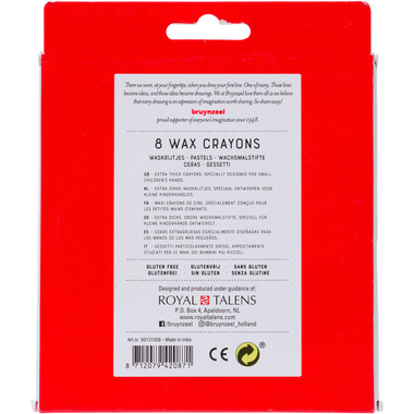 BRUYNZEEL Wachsmalkreide Kids 60131008 8 Farben