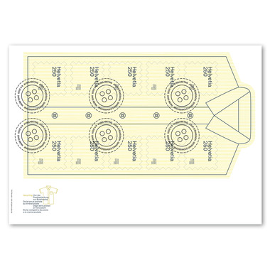 Enveloppe du jour d'émission «Upcycling – De la tenue postale au timbre-poste» Feuille miniature (10 timbres, valeur d'affranchissement CHF 25.00) sur enveloppe du jour d'émission (FDC) C5