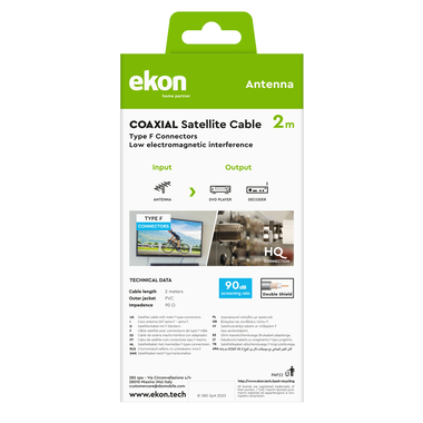 Satellitenkabel F-Stecker | Ekon