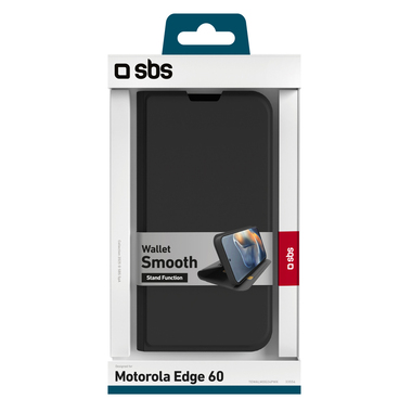 Cover a libro nera per Motorola Edge 60 | SBS