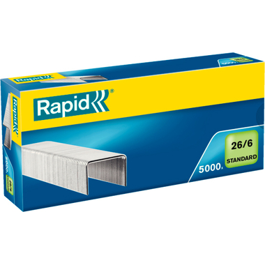RAPID Agrafes 26/6 mm 24861800 galvanisé 5000 pcs