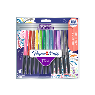 PAPERMATE Stylo fibre Flair 0.7mm 2137362 Metallic 12 pcs.