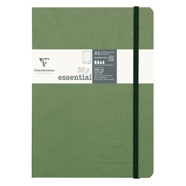 CLAIREFONTAINE AgeBag MyEss A5 793433C Carnet dot vert 96 f.